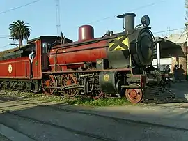 Dampflok im Bahnhof von Las Piedras