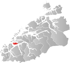 Lage der Kommune in der Provinz Møre og Romsdal