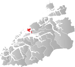 Lage der Kommune in der Provinz Møre og Romsdal