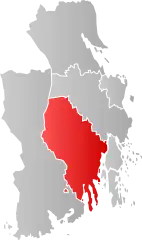 Lage der Kommune in der Provinz Vestfold