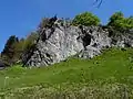 Felsformation Hoher Stein im NSG