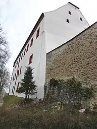 Pflegschloss Nabburg (Rückseite mit Stadtmauer)