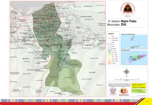Verwaltungsgliederung der Gemeinde Dili