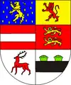 Wappen des Hauses Nassau-Diez mit dem Hirsch der Spiegelberger.