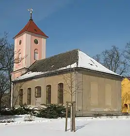 Kirche in Nassenheide(vor Abschluss der Außensanierung)