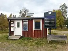 Bahnhof von Nattavaara, 2014