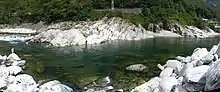 Avegno, Strandbad am Fluss Maggia