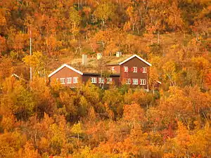 Nedalshytta im Herbst 2008