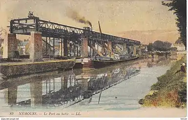 Sandverladekai Port au Sable in Nemours (1917)