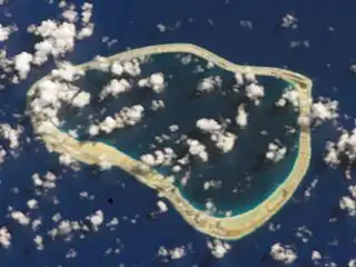 Île Lostange, eine der Tuamotu-Inseln in Französisch-Polynesien