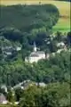 Blick vom Schwartenberg auf das Schloss