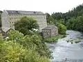 Lanark Mill Hotel und Waterhouses am River Clyde