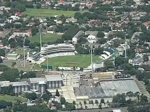 Luftaufnahme des Newlands Cricket Ground