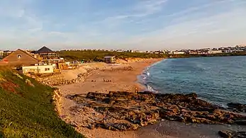 Newquay Fistral Beach im Abendlicht