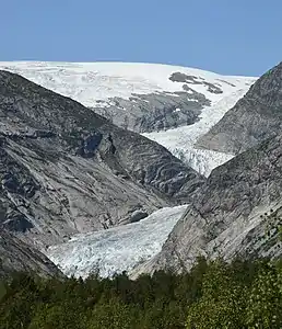 Gesamtansicht des Nigardsbreen (2017)