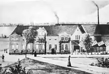 Werksgebäude um 1897 in Boffzen