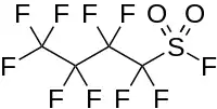 Strukturformel von Perfluorbutansulfonylfluorid