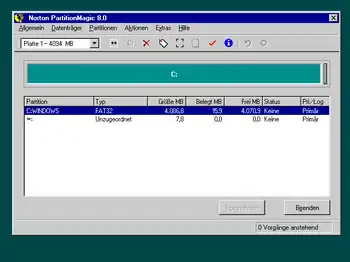 Norton Partition Magic 8.04