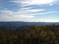 Aussicht über das Massif des Maures bis zum Mittelmeer