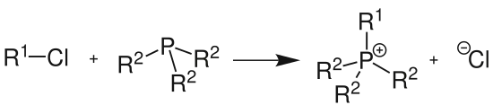 Reaktion von Alkylchloriden mit Phosphanen