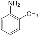 Struktur von o-Toluidin