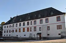 Schloss Ober-Mörlen in der Wetterau, Rückseite