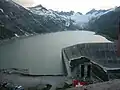 Der Oberaarsee vom Hotel «Oberaar» gesehen