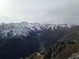 Blick vom Hohen Burgstall in das Oberbergtal