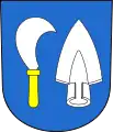 Wappen von Oberengstingen, Schweiz (beide mit Pflugschar)