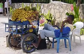 Obstverkäufer am Strand