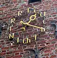 Kirchturmuhr (Westen) „Irrt euch nicht“