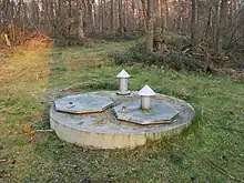 Trinkwasserbrunnen auf dem Kiessandzug in Offlum