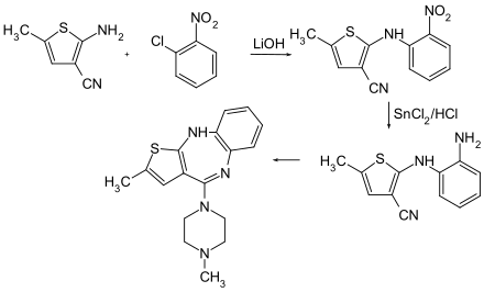 Synthese von Olanzapin