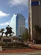 Statue von Andrew Jackson an der Endstation von Laura Straße Unabhängige Antriebs