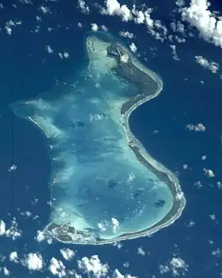 NASA-Astronautenbild des Onotoa-Atolls