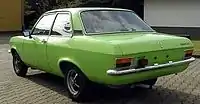 Opel Ascona (1973–1975), Heckansicht