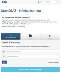 OpenOLAT Login Seite