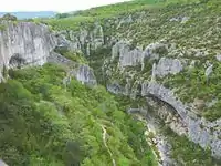 Schlucht des Calavon bei Oppedette