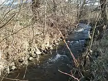 Der Osterbach kurz vor dem Zusammenfluss