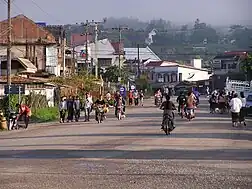 Straßenszene in Muang Xay