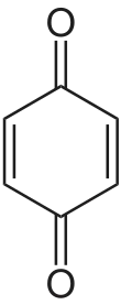 Strukturformel von Benzochinon