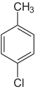 Struktur von p-Chlortoluol