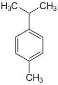 Struktur von p-Cymol