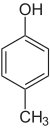 Struktur von P-Kresol