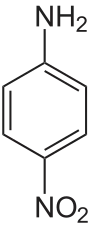 Struktur von p-Nitroanilin