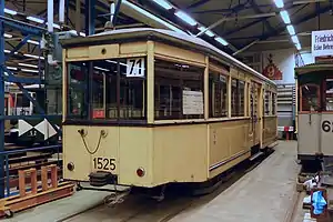 Bw 1525 im Zustand von 1966 abgestellt im Btf. Köpenick (2020)