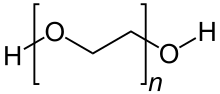 Strukturformel von Polyethylenglycol