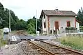 Bahnstrecke von Clermont-Ferrand nach Saint-Just-sur-Loire (Gemeinde Saint-Just-Saint-Rambert) bei Saint-Julien-la-Vêtre