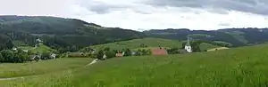 Panoramaaufnahme von Schiefling im Lavanttal