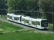 Bei der 1925 ein­ge­stellten und 2012 wieder­eröffneten Panoramique des Dômes in Frankreich kommen Stadler-Zahnrad-GTW zum Einsatz.